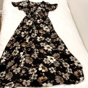 Floral Maxi High Low Dress